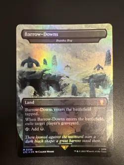 MTG Lord of the Rings-Barrow Downs-NM-Borderless-358 Foil - Image 1