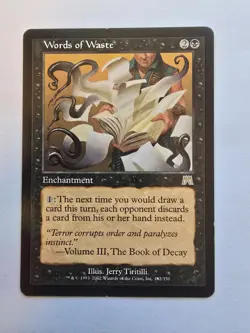 MTG Words of Waste Onslaught Regular Rare Card 182/350 Lp Condition - Image 1