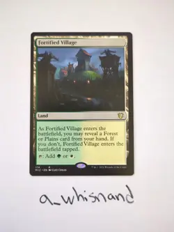 Fortified Village #174 (NM) Midnight Hunt MIC Magic MTG - Image 1