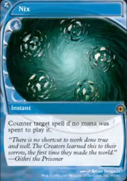 Heavy Play, English MTG Regular Nix Future Sight Magic the Gathering - Image 1