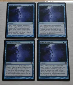MTG 4x Rare Blue Instant FATED INFATUATION - Image 1