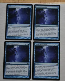 MTG 4x Rare Blue Instant FATED INFATUATION - Image 2