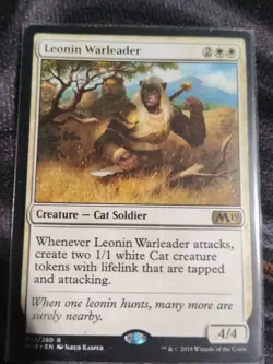 MTG Leonin Warleader Jumpstart 2022 NM - Image 1