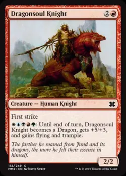 Dragonsoul Knight -Foil Medium Play MTG Modern Masters 2015 - Image 1