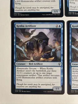 4x Mtg Baldur's Gate Kenku Artificer NM/M Magic The Gathering - Image 2
