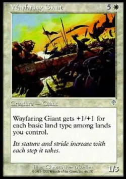 Wayfaring Giant -Foil Medium Play MTG Invasion - Image 1