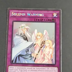 Yugioh TCG - Solemn Warning - NKRT-EN026 - NM/LP - Platinum Rare - Limited 2014 - Image 5