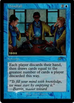 MTG: 30th Anniversary Promos: Foil Windfall: Lightly Played Condition - Image 1