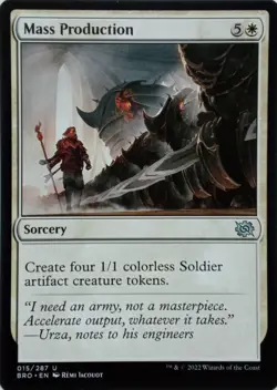 015/287 MASS PRODUCTION UNCOMMON THE BROTHER'S WAR MTG CARD - Image 1