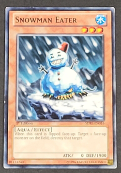 Yugioh TCG - Snowman Eater - SDRE-EN016 - LP/NM - 1st Edition - Common - 2012 - Image 1