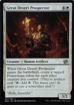 007/287 GREAT DESERT PROSPECTOR UNCOMMON THE BROTHER'S WAR MTG CARD - Image 1