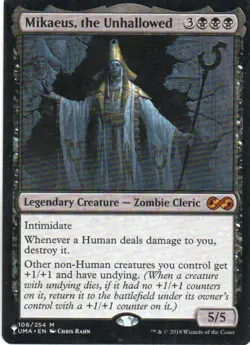 MTG: The List Reprints: Mikaeus, the Unhallowed: Lightly Played Condition - Image 1