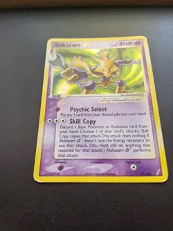 Pokemon Eng Alakazam Gold Star Ex Crystal Guardians 99/100 No Rayquaza Charizard - Image 2