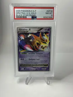 PSA 8- Pokemon Giratina Lv.X # DP38 2009 Pokemon D&P Black Star Ultra Rare Promo - Image 2