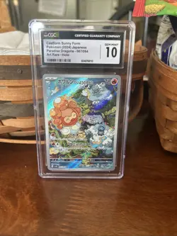 Castform Sunny Form AR 067/064 Paradise Dragona SV7a Pokemon CGC GEM MINT 10 - Image 1