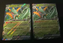 2x SERPERIOR EX BLK-EN 003/086 SV BLACK BOLT POKEMON TCG ENGLISH DOUBLE RARE - Image 1
