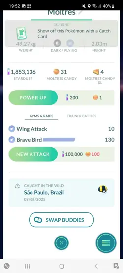 Pokemon Go Galerian Moltres (Normal) - Image 2