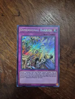 Yugioh Dimensional Barrier INOV-EN078 1st Secret Rare - Image 1