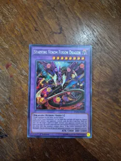 Starving Venom Fusion Dragon Secret Rare 1St Edition INOV-EN038 Yugioh - Image 1