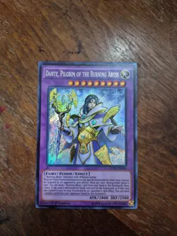 Yugioh Dante, Pilgrim Of The Burning Abyss CROS-EN084 Secret Rare 1st Ed NM - Image 1