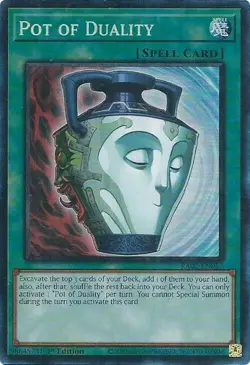 RA02-EN057 "Pot of Duality" Collector's Rare YuGiOh! NEW - Image 1