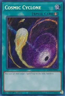 YUGIOH COSMIC CYCLONE SECRET RARE NM RA02-EN061 - Image 1