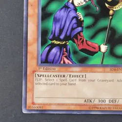 Yugioh TCG - Magician of Faith - SD6-EN005 - LP - 1st Ed - Common - Monster 2005 - Image 3