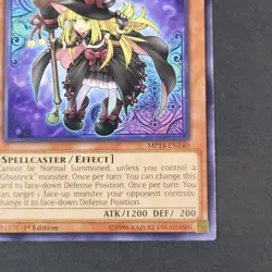 Yugioh TCG - Ghostrick Witch - MP14-EN140 - 1st Ed - Common - LP/NM Monster 2014 - Image 4
