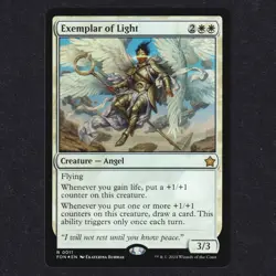 Exemplar of Light #11 Foil Rare Foundations FDN MTG Magic English Near Mint NM - Image 2