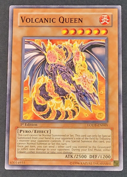 Yugioh TCG - Volcanic Queen - LODT-EN005 - LP/NM - 1st Ed - Common Monster 2019 - Image 1