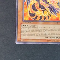 Yugioh TCG - Volcanic Queen - LODT-EN005 - LP/NM - 1st Ed - Common Monster 2019 - Image 3