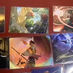 MTG Final Fantasy Art Series Card Collection NM Signed X7 Cards MTG X10 In Total - Image 3