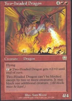 1x Two-Headed Dragon Heavy Play MTG Magic - Kid Icarus - - Image 1