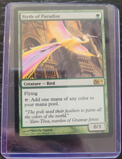 MTG, M12 - Magic 2012, Birds of Paradise, EX/NM - Image 1