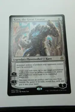 MTG Karn the Great Creator x1- -War of the Spark-Lightly Played - Image 1