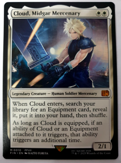 MTG Final Fantasy - Cloud, Midgar Mercenary - Mythic - 0010 NM - Image 1
