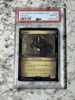 Nazgul LTR #726 SHOWCASE SCROLLS PSA 10 GEM MINT (MTG Lord of the Rings 2023) - Image 1