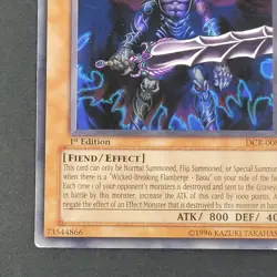 Yugioh TCG - Guardian Baou - DCR-008 - LP/MP - 1st Edition - Rare - Fiend 2007 - Image 3
