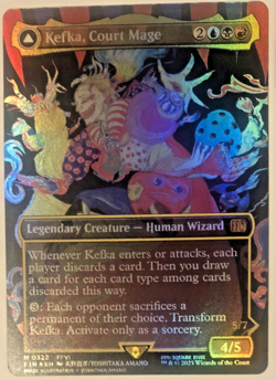 Kefka, Court Mage (0322) x1 1x FOIL Borderless Final Fantasy NM MTG - Image 1