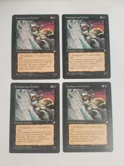 MTG Playset 4x Hyalopterous Lemure (Ice Age/Black/U) - BGM - Image 1