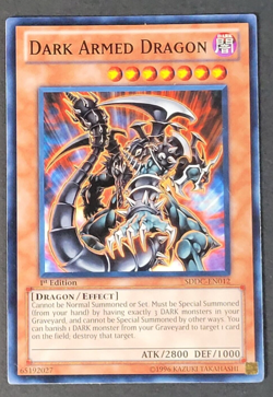 Yugioh TCG - Dark Armed Dragon - SDDC-EN012 - 1st Edition - LP/NM Common Monster - Image 1