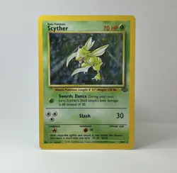 Scyther 26/64 Jungle Holo Unlimited Rare 1999 LP Pokemon TCG Card - Image 1