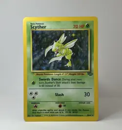 Scyther 26/64 Jungle Holo Unlimited Rare 1999 LP Pokemon TCG Card - Image 2
