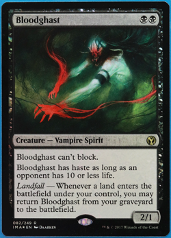 Bloodghast FOIL Iconic Masters NM Black Rare MAGIC CARD (ID# 500099) ABUGames - Image 1