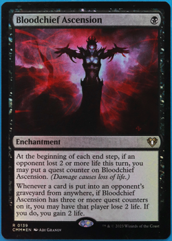 Bloodchief Ascension FOIL Commander Masters NM Black Rare CARD (500098) ABUGames - Image 1