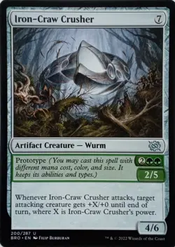200/287 IRON-CRAW CRUSHER UNCOMMON THE BROTHER'S WAR MTG CARD - Image 1