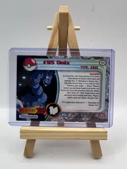 Onix #95 Topps TV Animation Edition Blue Logo Non Holo Pokemon Card - LP - Image 2