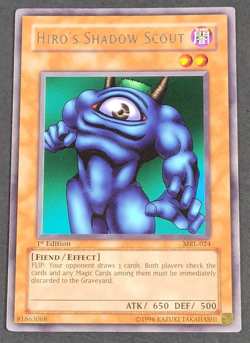Yugioh TCG - Hiro's Shadow Scout - MRL-024 - NM - 1st Ed - Vintage Monster 2002 - Image 1