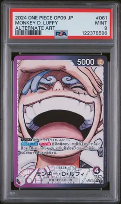 PSA 9 Monkey D. Luffy OP09-061 ALTERNATE ART 2024 ONE PIECE CARD JAPANESE MINT - Image 1