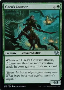 181/287 GAEA'S COURSER UNCOMMON THE BROTHER'S WAR MTG CARD - Image 1